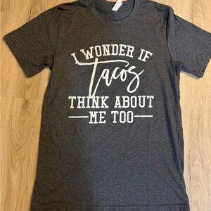 Bella + Canvas Funny Taco Graphic Tee Size S